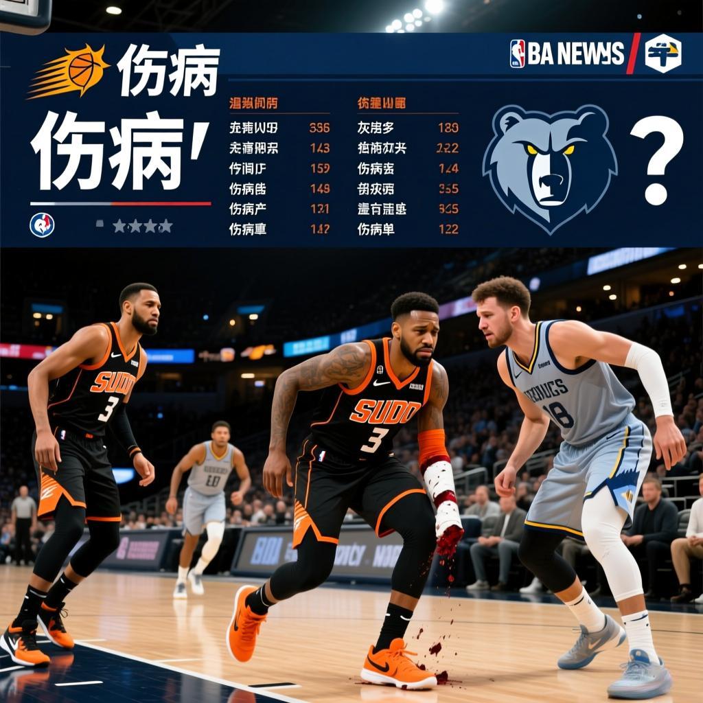 伤兵潮席卷孟菲斯与凤凰城：太阳灰熊对决谁主沉浮？