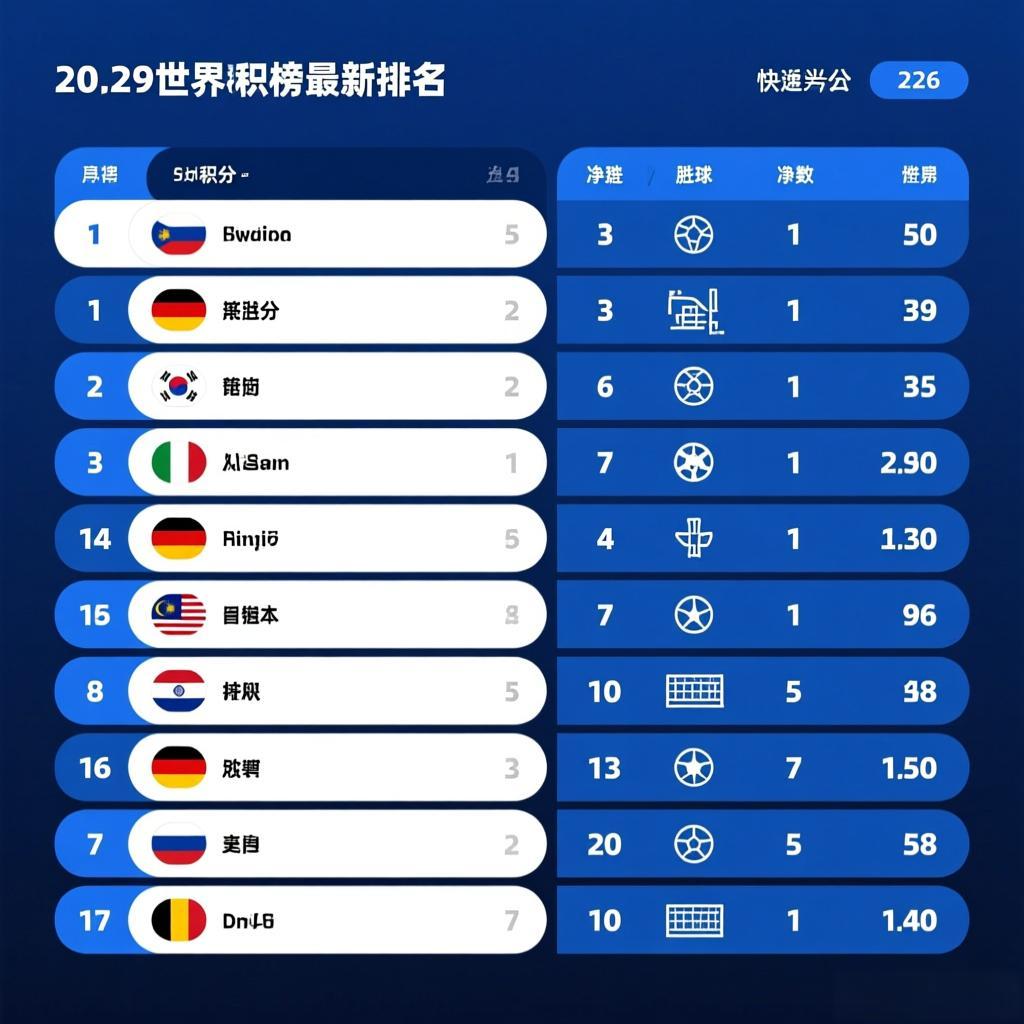 世界杯风云：积分榜如何讲述胜者与黑马的故事