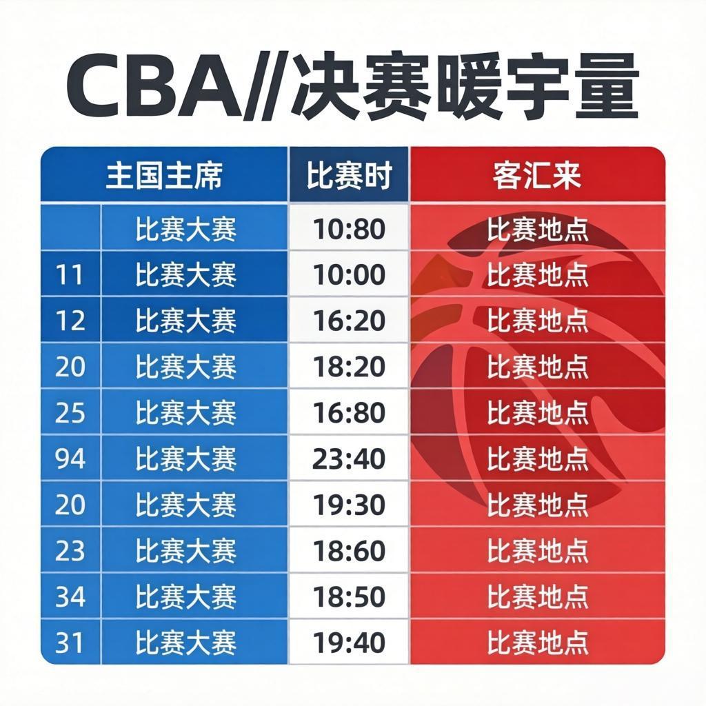 CBA半决赛烽烟再起：赛制解析、看点前瞻与巅峰对决展望